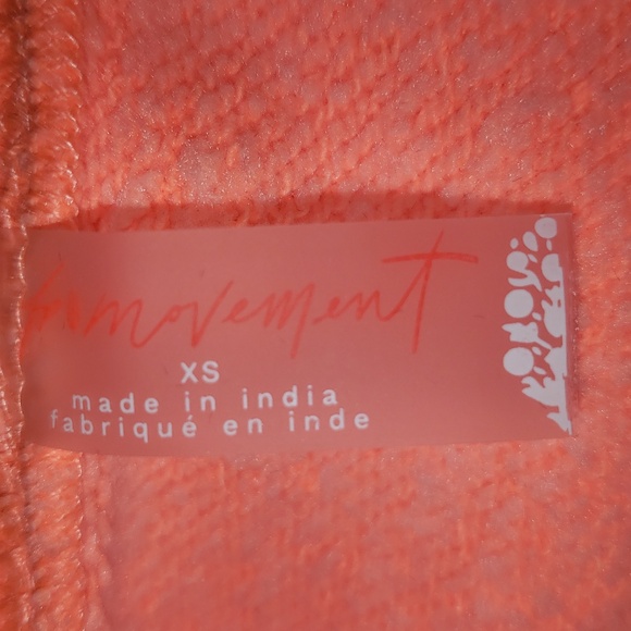 Free People Movement Sprint to the Finish Hoodie Sweatshirt Hot Watermelon XSnwt - Picture 2 of 10